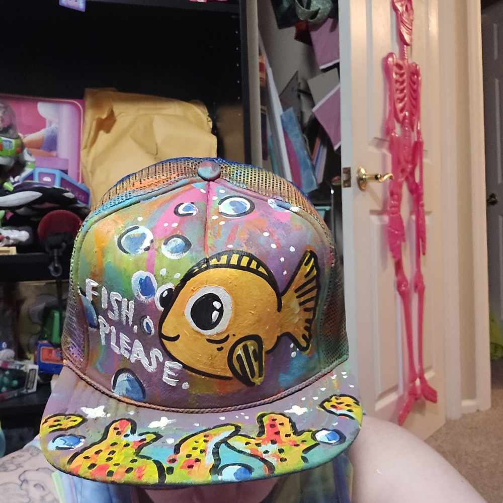 Colorful Fish-Themed Cap - Picture 3 of 3